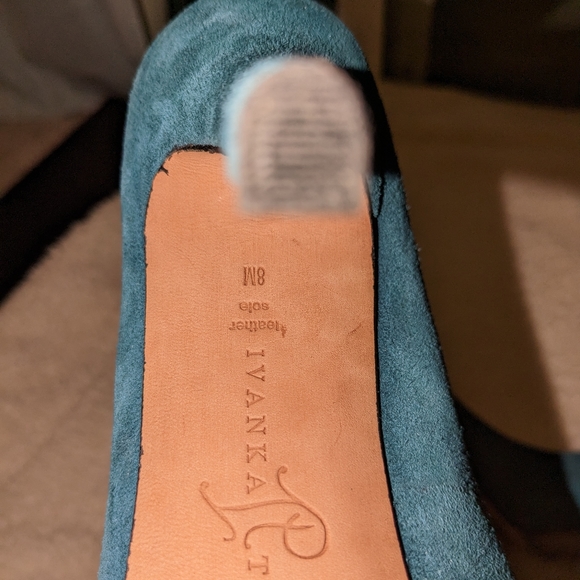 4" teal green platform pumps - Picture 7 of 7